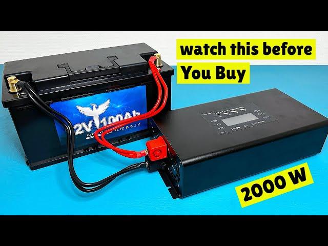 12v inverter 2000w test with maximum continuous discharging current 100ah battery