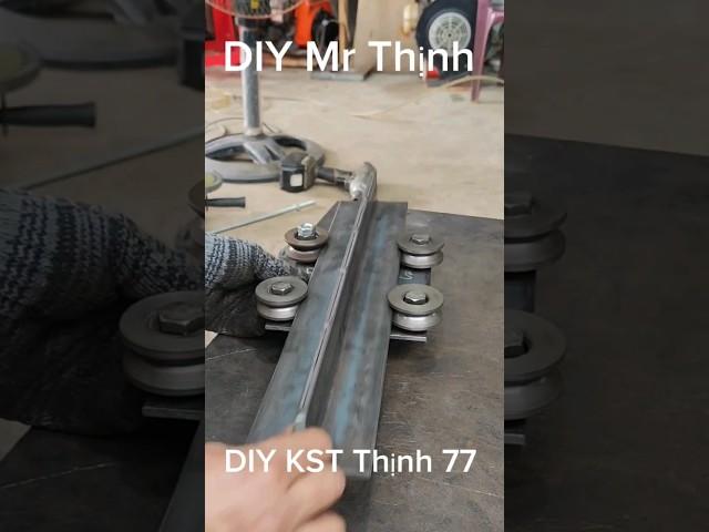 #diy #tool , sáng tạo đơn giản thiết thực, ray trượt tự chế ổn định chỉ cần 4 con lăn sắt