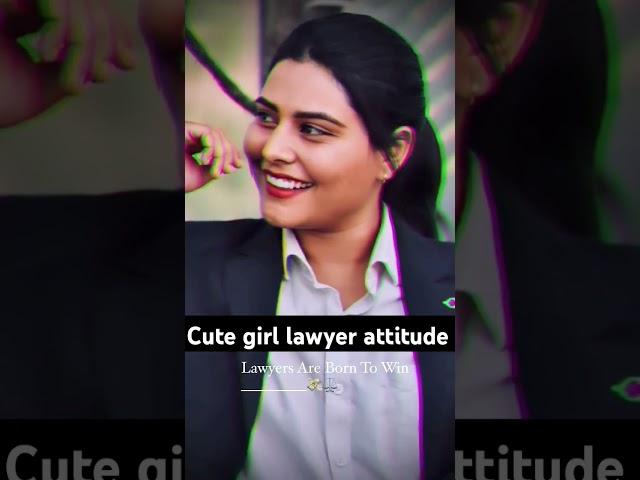 cute girl lawyer attitude status video//lawyer attitude//power of law//law students motivation #law