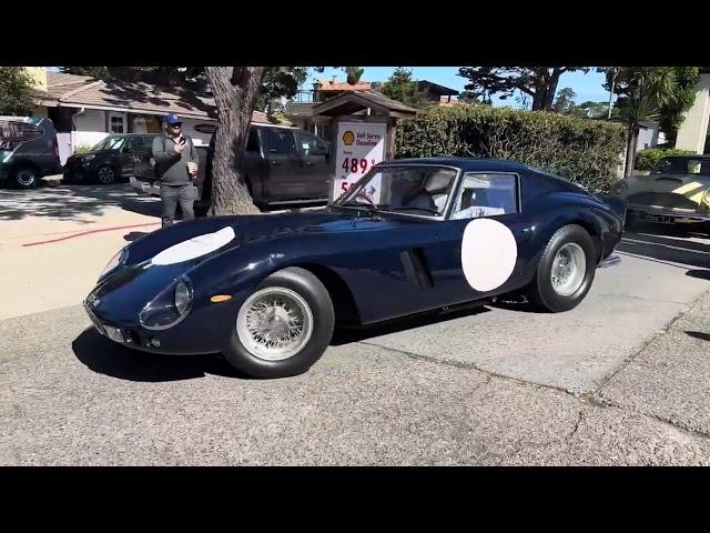 Ferrari 250 GTO gassing up in Carmel during Monterey Car Week 2024