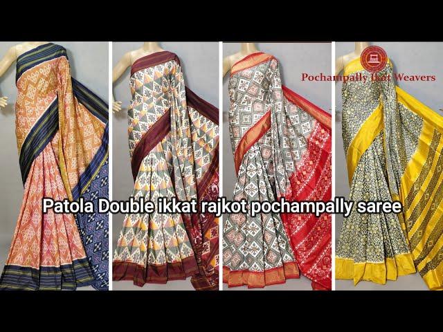 Latest patola silk sarees pochampally #ikkatsaree #ikkatfabric #ikkatsaree #pochampally #jewellery