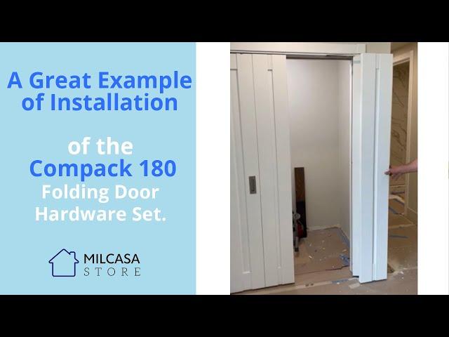 Milcasa Store - Compack 180 Folding Door Hardware Set - video from OUR clients