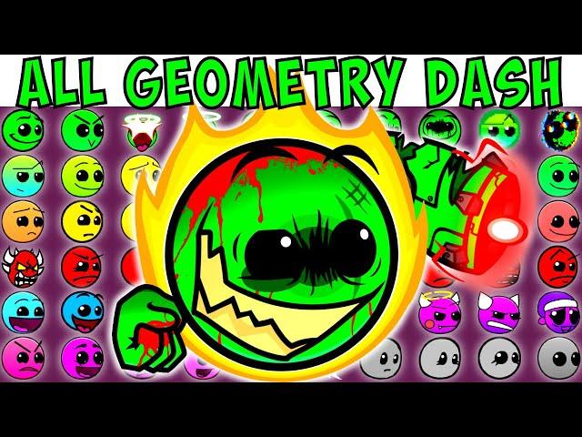 ALL GEOMETRY DASH | FNF Character Test | Gameplay VS Playground