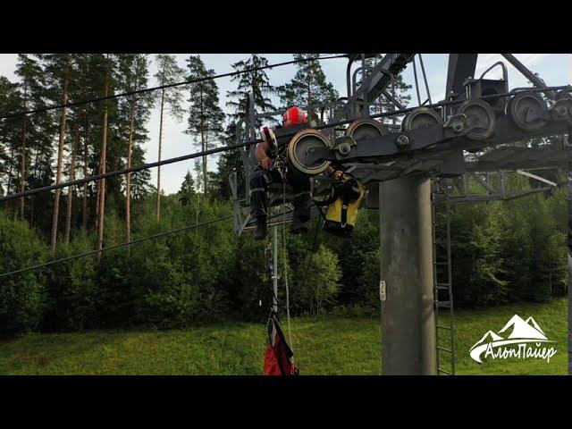 Семинар по эвакуации посетителей с канатной дороги