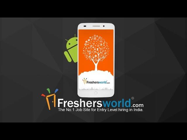 Freshersworld Jobs Search Android App - Functionality ,Uses