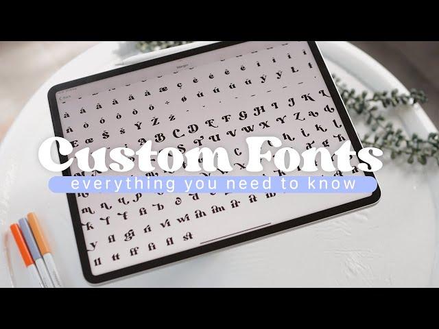 ️ Custom Fonts on iPad - Everything you need to know !