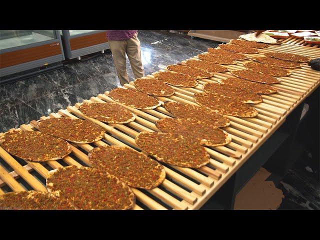 Turkish Lahmacun The Most Popular Food In Turkey | How Its Made? | Turkish Street Foods #lahmacun