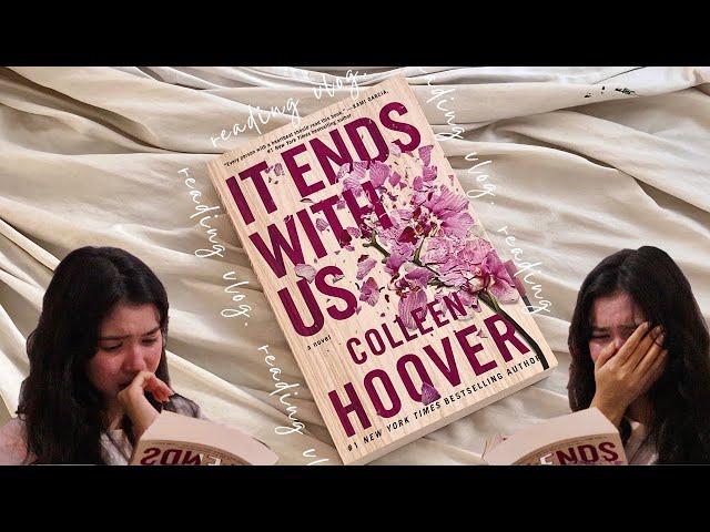 reading 'it ends with us' by colleen hoover in one day