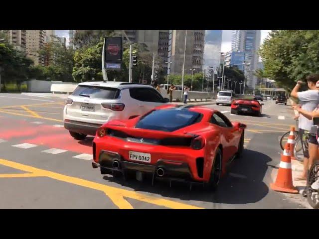 SUPER ESPORTIVOS ACELERANDO IN SÃO PAULO! Ferrari, Lamborghini, porsche, McLaren e muito mais #sp