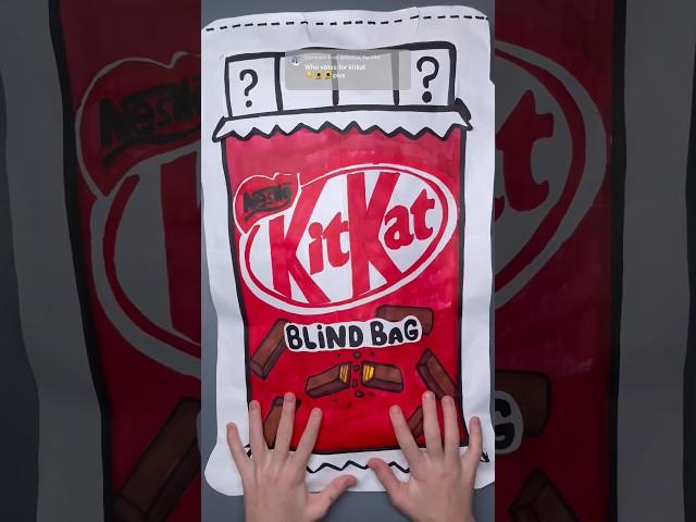 KitKat blind bag! #papersquishy #unboxing #blindbag #asmr #youtubeshorts #squishy #diy #papercraft