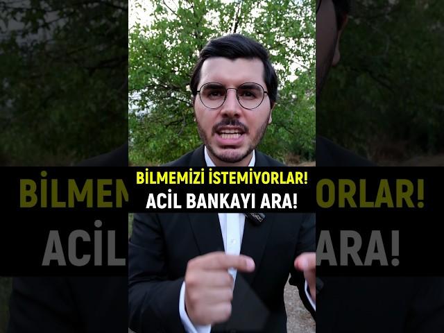 Kimsenin Bilmediği Dehşet Hakkımız! Bankalar Gizliyor.