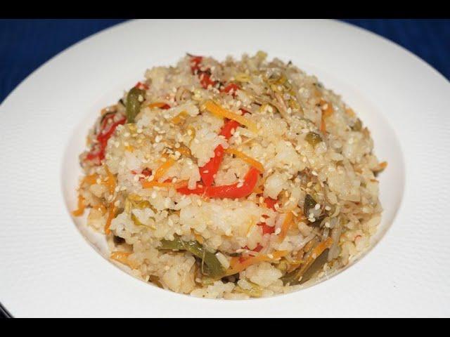 ARROZ con VERDURAS, receta fácil y rápida/Рис с овощами, простой и быстрый рецепт