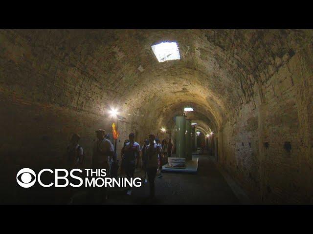 Inside the tunnels of Rome's ancient, extravagant Caracalla baths