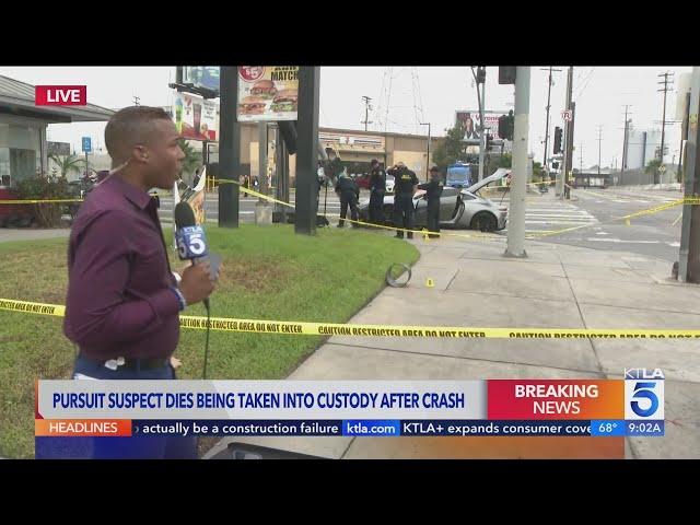 Aston Martin driver dies after high-speed chase, crash