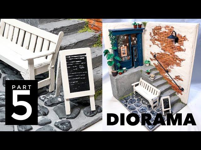 Part 5 of 5 Diorama Miniature | Mini Bookstore Library | Scale Model Making