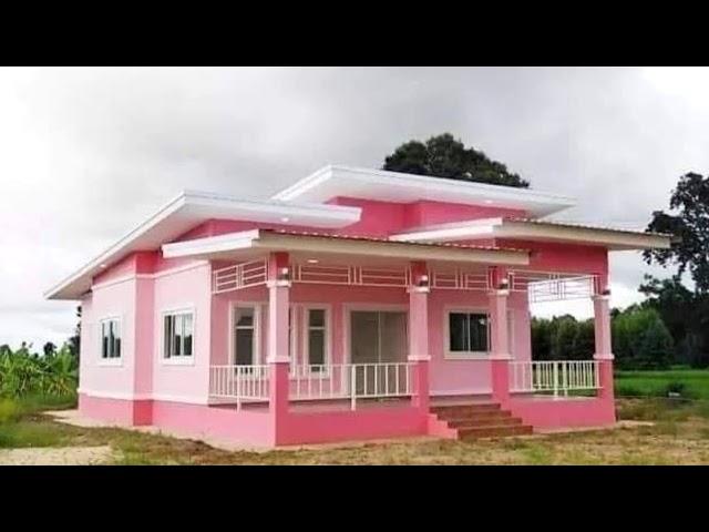 Charming pink house /  a dream house of your special someone/modern design ideas home..