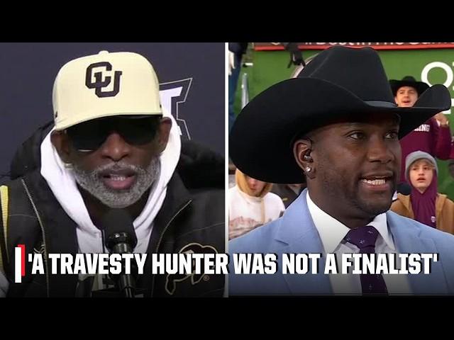 Travis Hunter SNUBBED!?  Deion Sanders' reaction to Jim Thorpe Award slight | Countdown to GameDay