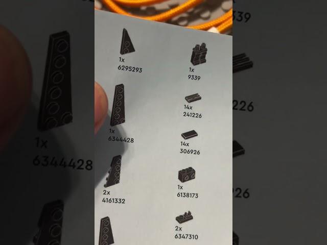 How to order parts missing from a new Lego set.