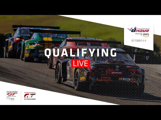 LIVE | Qualifying | Indianapolis 8 Hour (IGTC + Fanatec GT America) 2024