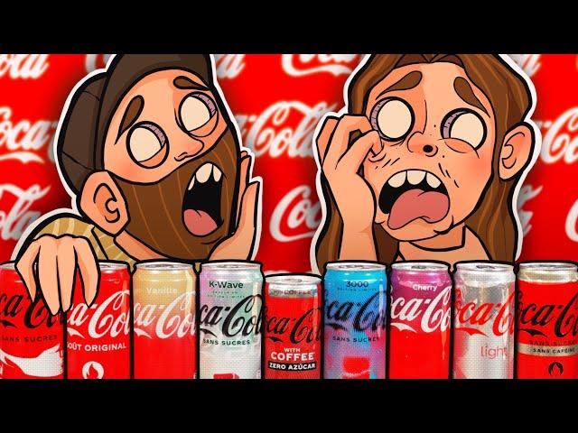 ON TESTE TOUS LES COCA COLA ! (Le coca café c’est un banger)