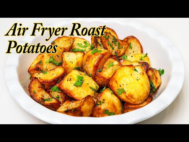 Air Fryer Roast Potatoes in only 20 minutes, and NO PAR-BOILING!!