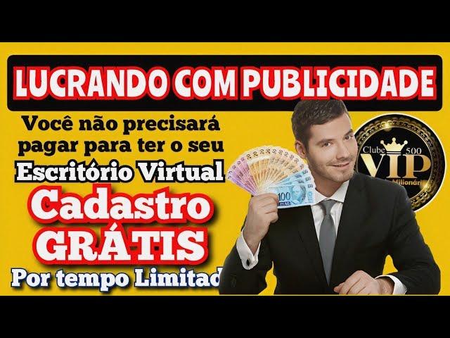 #ClubeVip500 Home Office - Trabalhe com Publicidade. Comece já é ative-se com seus ganhos.