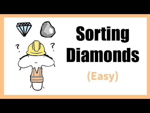 Can You Sort The Diamonds? | (EASY) Quant Interview Question