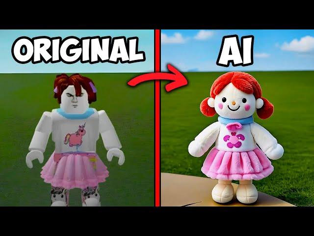 Roblox Memes Turned Into CUTE FUZZY Toys Using AI… This is ADORABLE! 