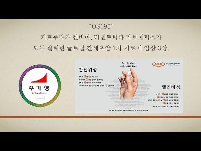 HLB “OS195” 키트루다와 렌비마, 티센트릭과 카보메틱스가 모두 실패한 글로벌 간세포암 1차 치료제 임상 3상.  에이치엘비 "간선위성", "엘리바성"