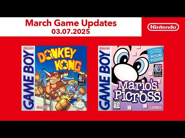 Game Boy – March 2025 – Nintendo Switch Online