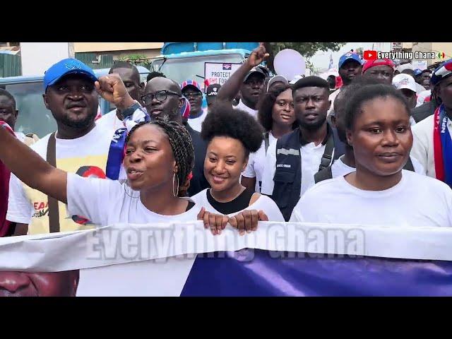 NPP Super Walk in Accra Today - Wow  Watch How No. 1 BAWUMIA Team Showcased Their Supremacy