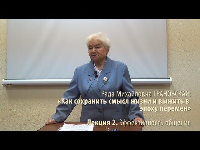 Лекция 2. Эффективность общения