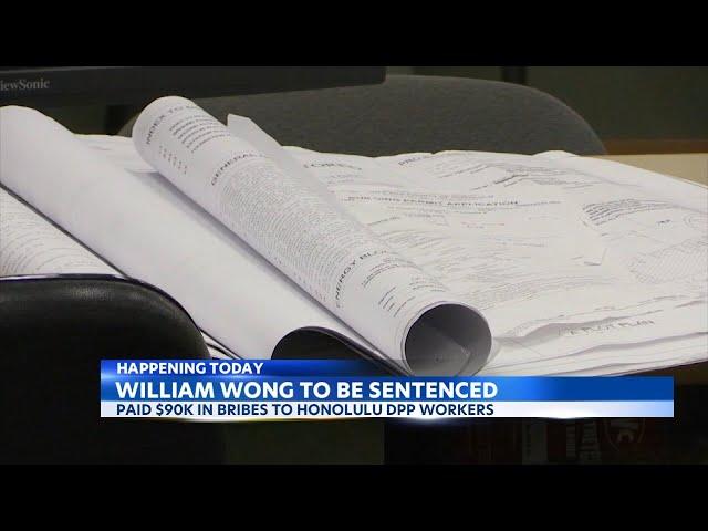 Architect William Wong will be sentenced in court following a bribe scheme