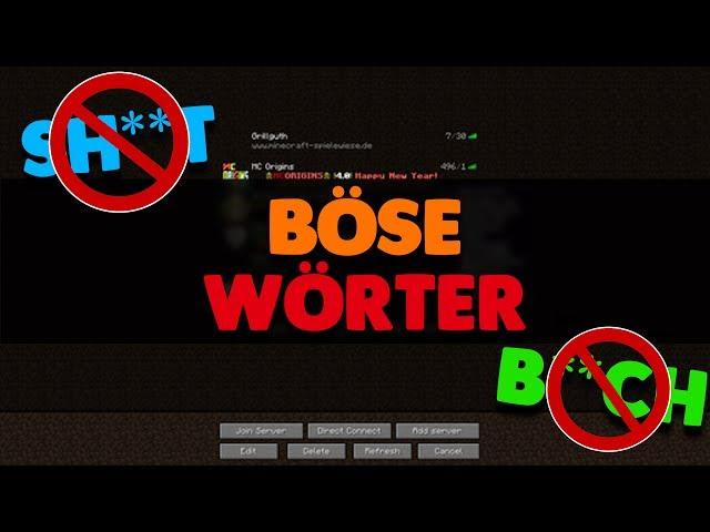 Minecraft Bukkit Tutorial | Forbidden Words [GER |HD]