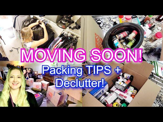 PACKING FOR MOVING // DECLUTTER // PACK WITH ME // packing tips