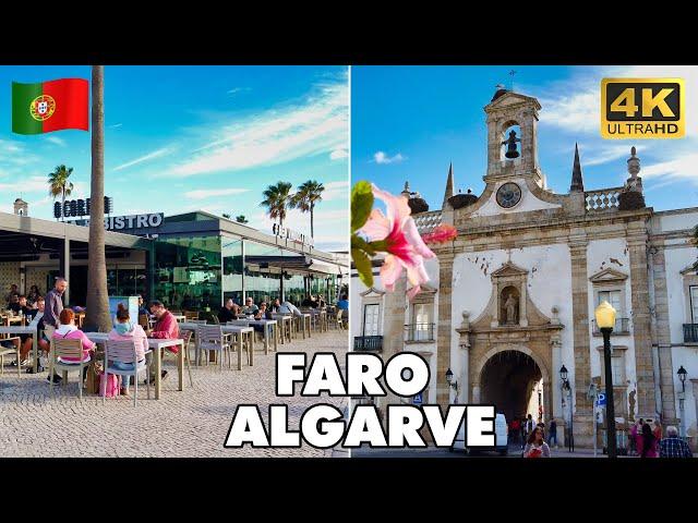 FARO Algarve Portugal   | Walking Tour ️ [4K UHD]  | @Joyoftraveler