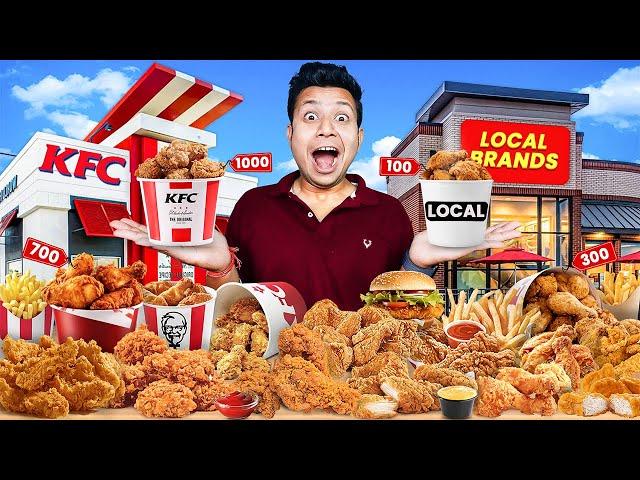 I Ordered Every FRIED CHICKEN Available in my City!!! KFC Vs Local Fried Chicken