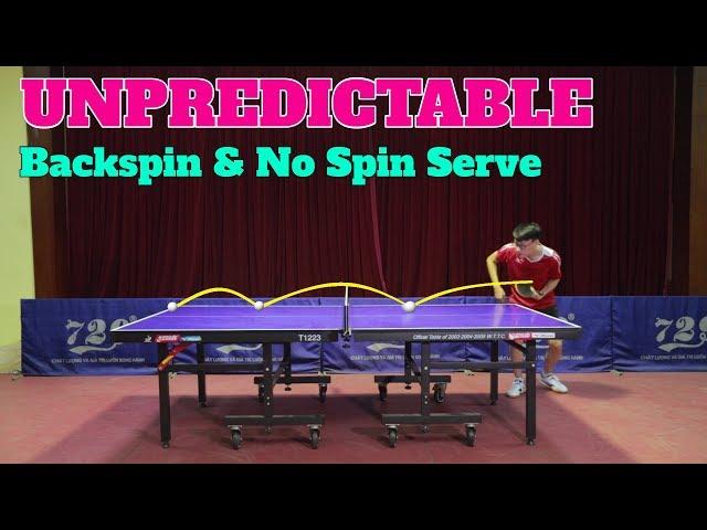 Learning UNPREDICTABLE Backspin & No Spin Serve | MLFM Table Tennis Tutorial