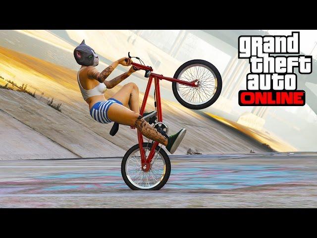 GTA 5 EPiC BMX STUNTS #1 (GTA 5 STUNTS MONTAGE)