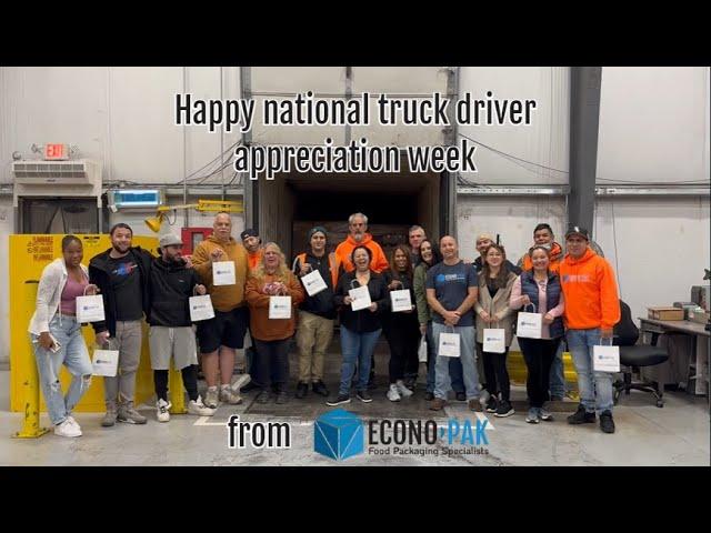 2024 National Truck Driver Appreciation Week at Econo-Pak