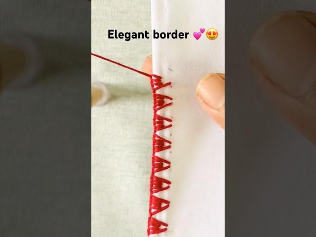 Amazingly elegant cute border/ so easy to sew️