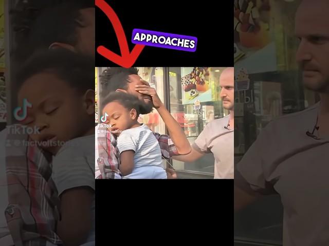 Stranger makes homeless father a shocking offer