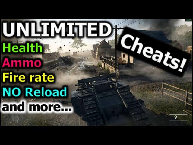 Battlefield 1 | CHEATS - Unlimited Health, Ammo, No recoil, super accuracy and more...