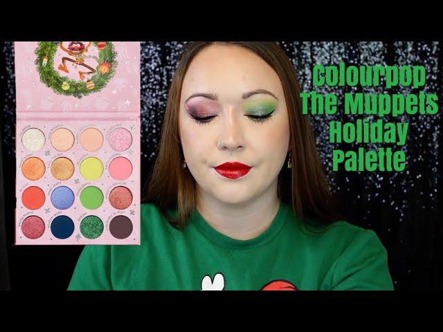 Colourpop The Muppets Holidays! Pressed Powder Palette | 2 Looks 1 Palette