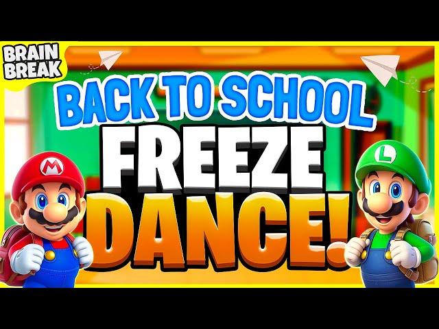 Back To School Freeze Dance | Brain Breaks For Kids | Just Dance | Danny Go Noodle