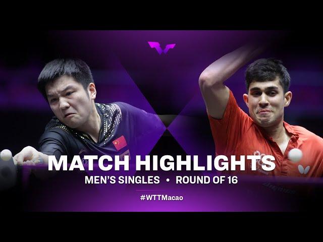 Highlights | Fan Zhendong vs Kanak Jha | MS R16 | WTT Champions Macao 2022