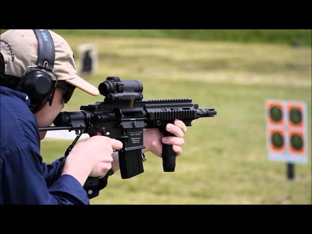 HK416C (also written HK 416C) AR SBR/PDW Fired on Full-Auto by David Crane of DefenseReview.com (DR)