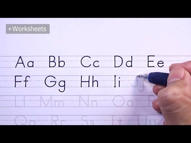 How to Write Letters A-Z | Learning to Write the Alphabet | PRINT Handwriting Practice for Beginners