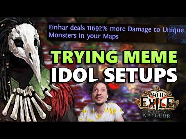 Can Einhar carry map bosses with these idols? & Giga spawn Blight memes - PoE #906