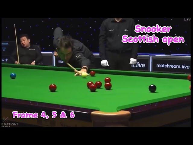 Snooker Scottish Open Ronnie O’Sullivan Vs Li hang ( frame 4, 5 & 6).